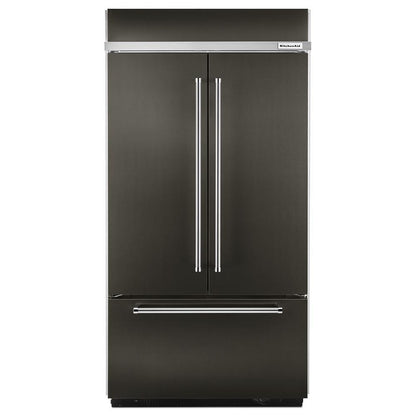 KITCHENAID KBFN502EBS Black-on-stainless Kitchenaid 24.2 Cu. Ft. 42"" Width Built-in ST...