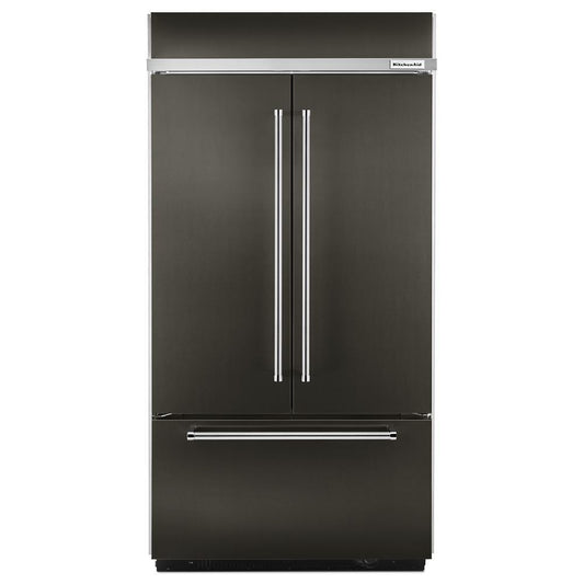 KITCHENAID KBFN502EBS Black-on-stainless Kitchenaid 24.2 Cu. Ft. 42"" Width Built-in ST...