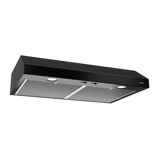 BROAN BCSD124BL Broan New - Glacier 24"" 250 Cfm 1.5 Sones Black Range Hood