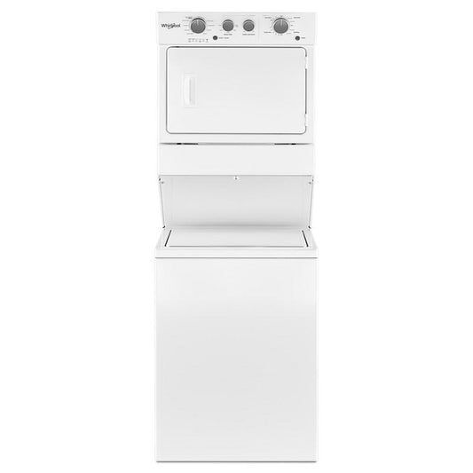WHIRLPOOL WET4027HW Whirlpool 3.5 CU.FT Electric Stacked Laundry Center 9 Wash CYCLE...