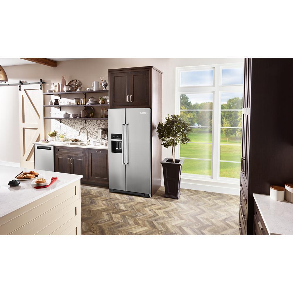 KITCHENAID KRSC700HPS 19.9 Cu Ft. Counter-depth Side-by-side Refrigerator With Exterior I...