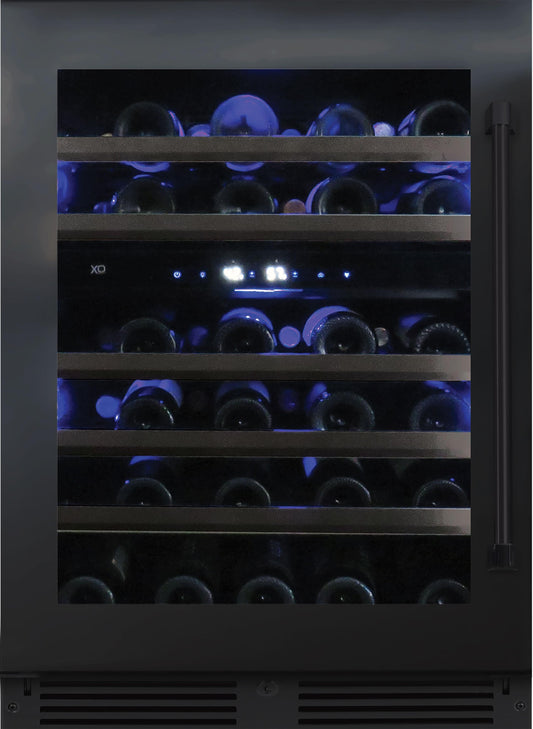 XO APPLIANCE XOU24WDZGBSL XO Appliance Dual Zone Wine 24"" Black Stainless Lh