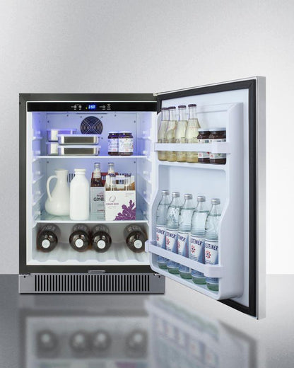 SUMMIT SPR623OS Summit 24"" Wide Built-in Outdoor All-refrigerator