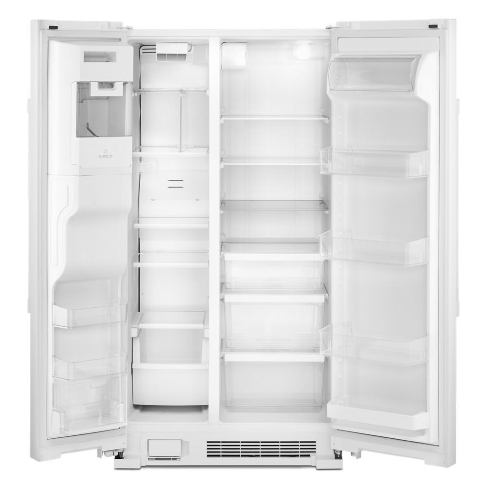 MAYTAG MSS25C4MGW 36-inch Wide Side-by-side Refrigerator With Exterior Ice and Water ...