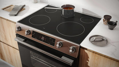 BOSCH HEF1050MU Bosch 100 Series Electric Freestanding Range 30"" Stainless Steel