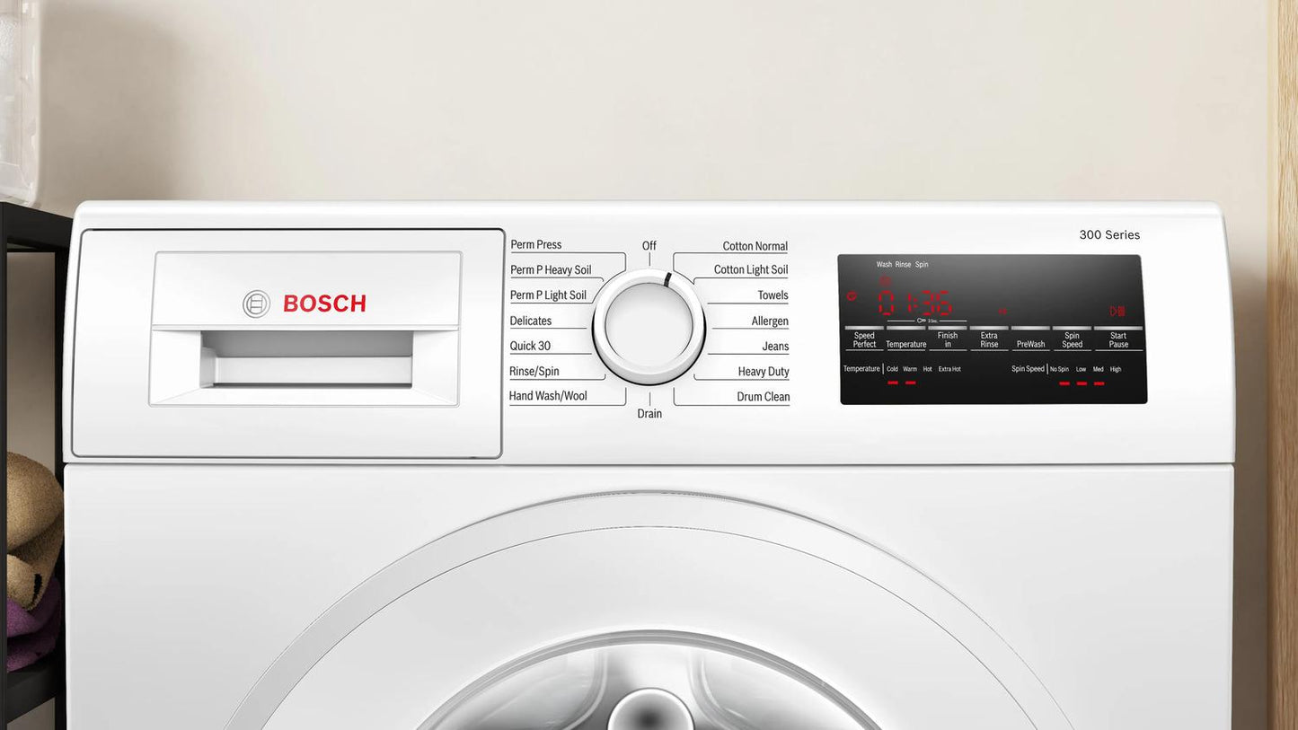 BOSCH WGA14400UC Bosch 300 Series Compact Washer 1400 Rpm