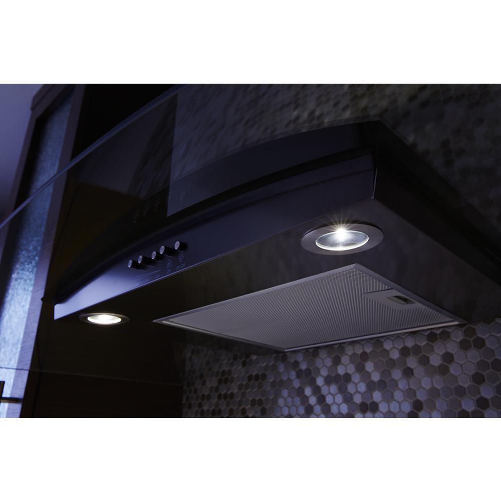 WHIRLPOOL WVW51UC0HV Whirlpool 30"" Concave Glass Wall Mount Range Hood