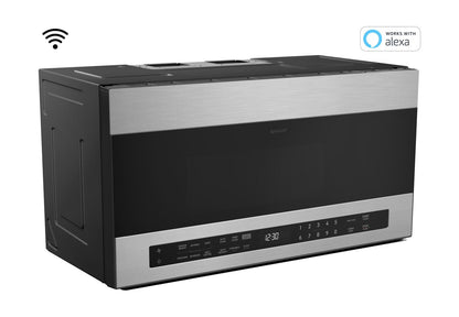 SHARP SMO1969JS Sharp 1.9 Cu. Ft. Smart Over-the-range-microwave Oven