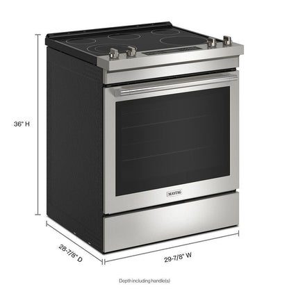 MAYTAG MES8800PZ 30-inch Wide Slide-in Electric Range With Air Fry - 6.4 Cu. Ft.