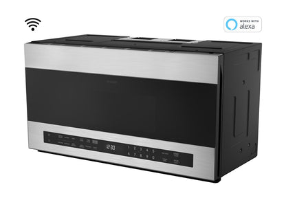 SHARP SMO1969JS Sharp 1.9 Cu. Ft. Smart Over-the-range-microwave Oven
