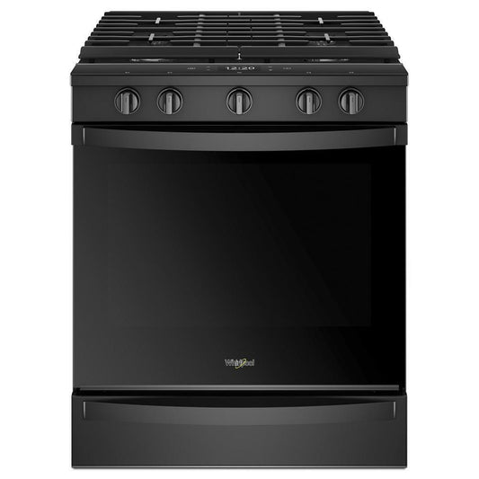 WHIRLPOOL WEG750H0HB Whirlpool 30-inch,5.8 Cu Ft, Gas Slide-in Range With 5 Burners - Black