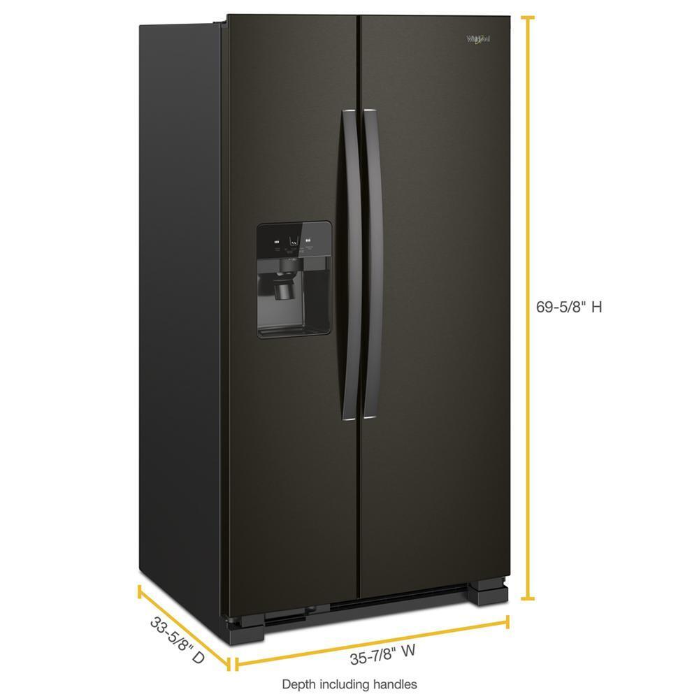 WHIRLPOOL WRS325SDHV Whirlpool 36-inch Wide Side-by-side Refrigerator - 24 Cu. Ft. - ...