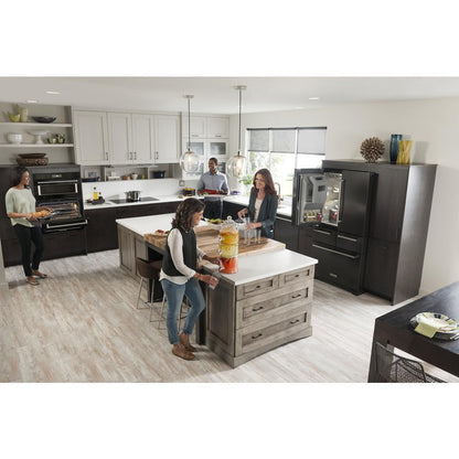 KITCHENAID KRMF706EBS Black-on-stainless Kitchenaid 25.8 Cu. Ft. 36"" Multi-door FREEST...