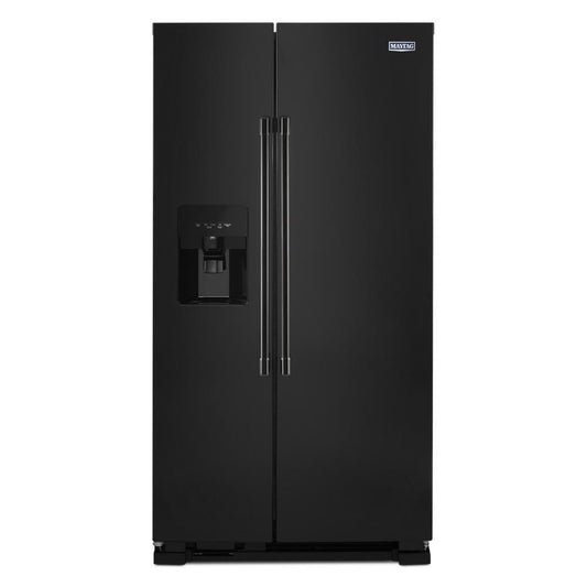 MAYTAG MSS25C4MGB 36-inch Wide Side-by-side Refrigerator With Exterior Ice and Water ...