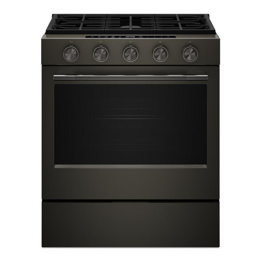 KITCHENAID KSGS530SBE KitchenAid 30-inch 5-element Gas Slide-in Convection Range