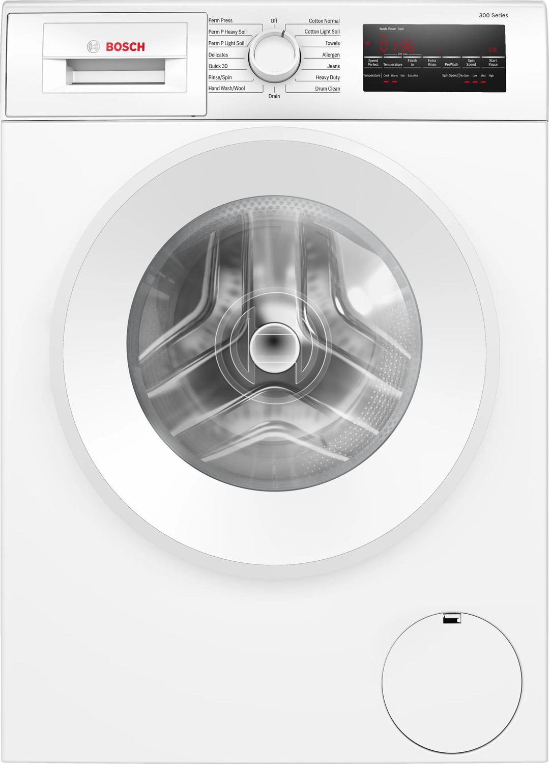 BOSCH WGA14400UC Bosch 300 Series Compact Washer 1400 Rpm