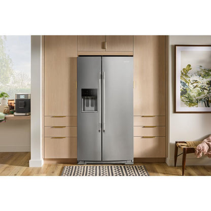 KITCHENAID KRSC536RPS 20.8 Cu. Ft. Counter-depth Side-by-side Refrigerator With Exterior ...