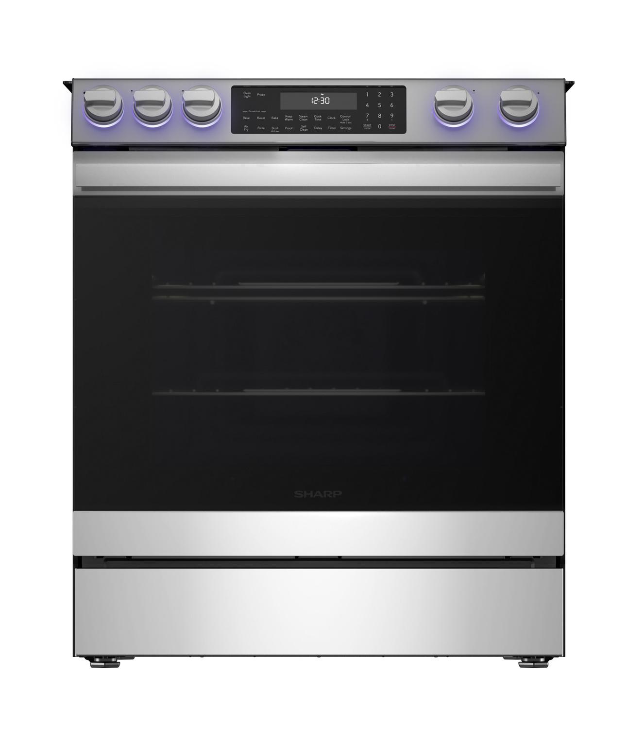 SHARP SSR3065JS Sharp 30 In. Electric Convection Slide-in Range With Air Fry