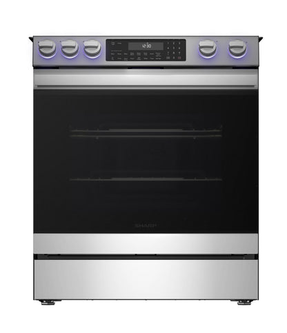SHARP SSR3065JS Sharp 30 In. Electric Convection Slide-in Range With Air Fry