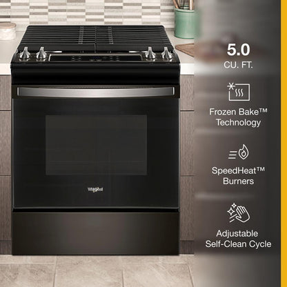 WHIRLPOOL WEG515S0LV 5.0 Cu. Ft. Whirlpool Gas Range With Frozen Bake Technology