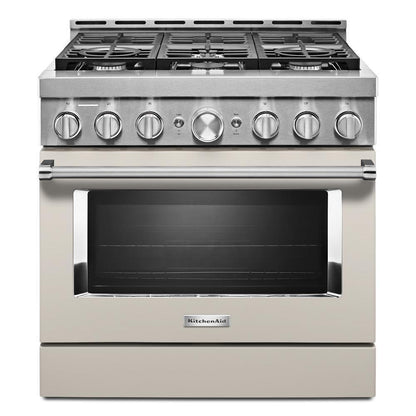 KITCHENAID KFGC506JMH Kitchenaid 36'' Smart Commercial-style Gas Range With 6 Burners ...