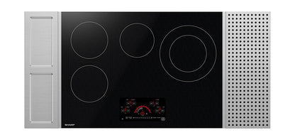 SHARP SCR3042FB Sharp 30"" Drop-in Radiant Cooktop With Side Accessories