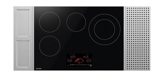 SHARP SCR3042FB Sharp 30"" Drop-in Radiant Cooktop With Side Accessories