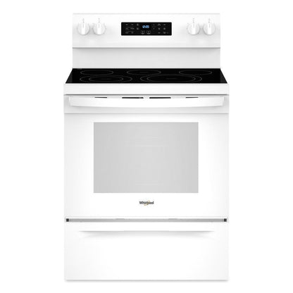 WHIRLPOOL WFES5030RW 30-inch Electric Range With Air Fry and Air Baking, Self Cleaning, ...