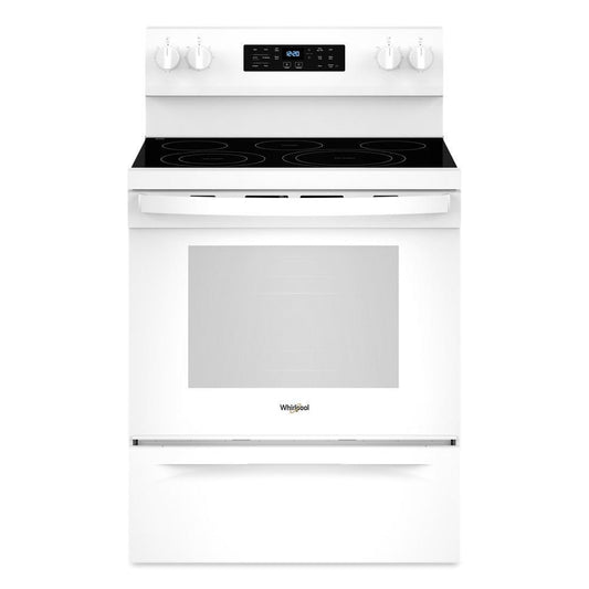 WHIRLPOOL WFES5030RW 30-inch Electric Range With Air Fry and Air Baking, Self Cleaning, ...