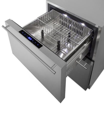 SUMMIT SPRF34D Summit 24"" Wide 2-drawer Refrigerator-freezer