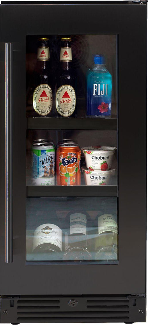 XO APPLIANCE XOU15BCGBSR XO Appliance Beverage Center 15"" Black Stainless Rh