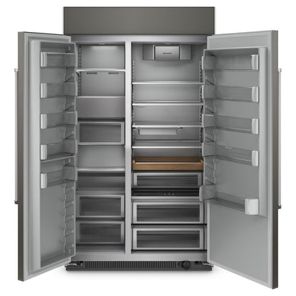KITCHENAID KBSN708MPA 30 Cu. Ft. 48"""" Built-in Side-by-side Refrigerator With PANEL-READY...