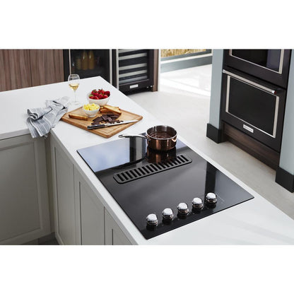 KITCHENAID KCED600GBL KitchenAid 30"" Electric Downdraft Cooktop With 4 Elements - Black