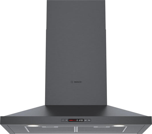 BOSCH HCP80641UC 800 Series 30"" Pyramid Canopy Chimney Hood, 600 Cfm Hcp80641uc BLAC...