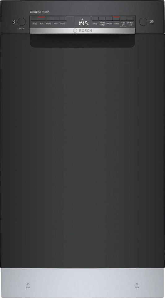 BOSCH SPE53C56UC Bosch 300 Series Dishwasher 17 3/4"" Black Spe53c56uc