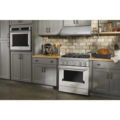 KITCHENAID KFGC500JMH Kitchenaid 30'' Smart Commercial-style Gas Range With 4 Burners ...