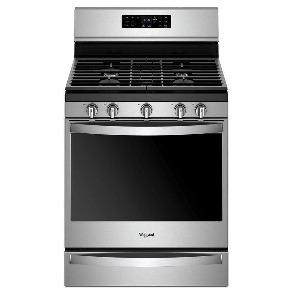WHIRLPOOL WFG775H0HZ Whirlpool 30-inch,5.8 Cu Ft, Gas Freestanding Range With 5 Burners ...
