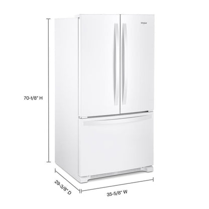 WHIRLPOOL WRFF3036RW Whirlpool Full-depth French Door Bottom Mount Refrigerator