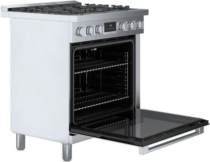 BOSCH HDS8055U 800 Series Dual Fuel Freestanding Range 30'' Stainless Steel Hds8055u