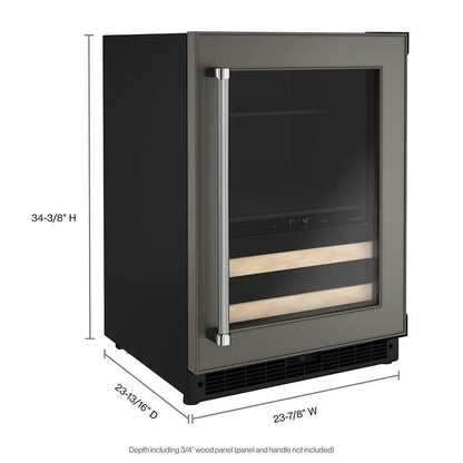 KITCHENAID KUBR214KPA 24"" Panel-ready Beverage Center With Wood-front Racks - Panel Ready Pa