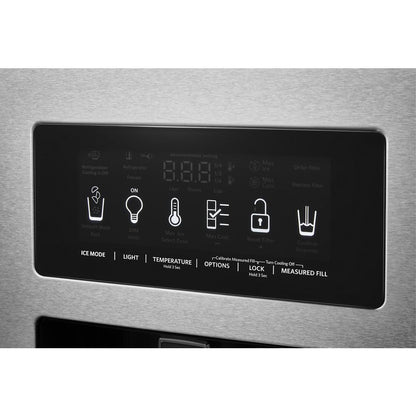 KITCHENAID KRSC700HPS 19.9 Cu Ft. Counter-depth Side-by-side Refrigerator With Exterior I...