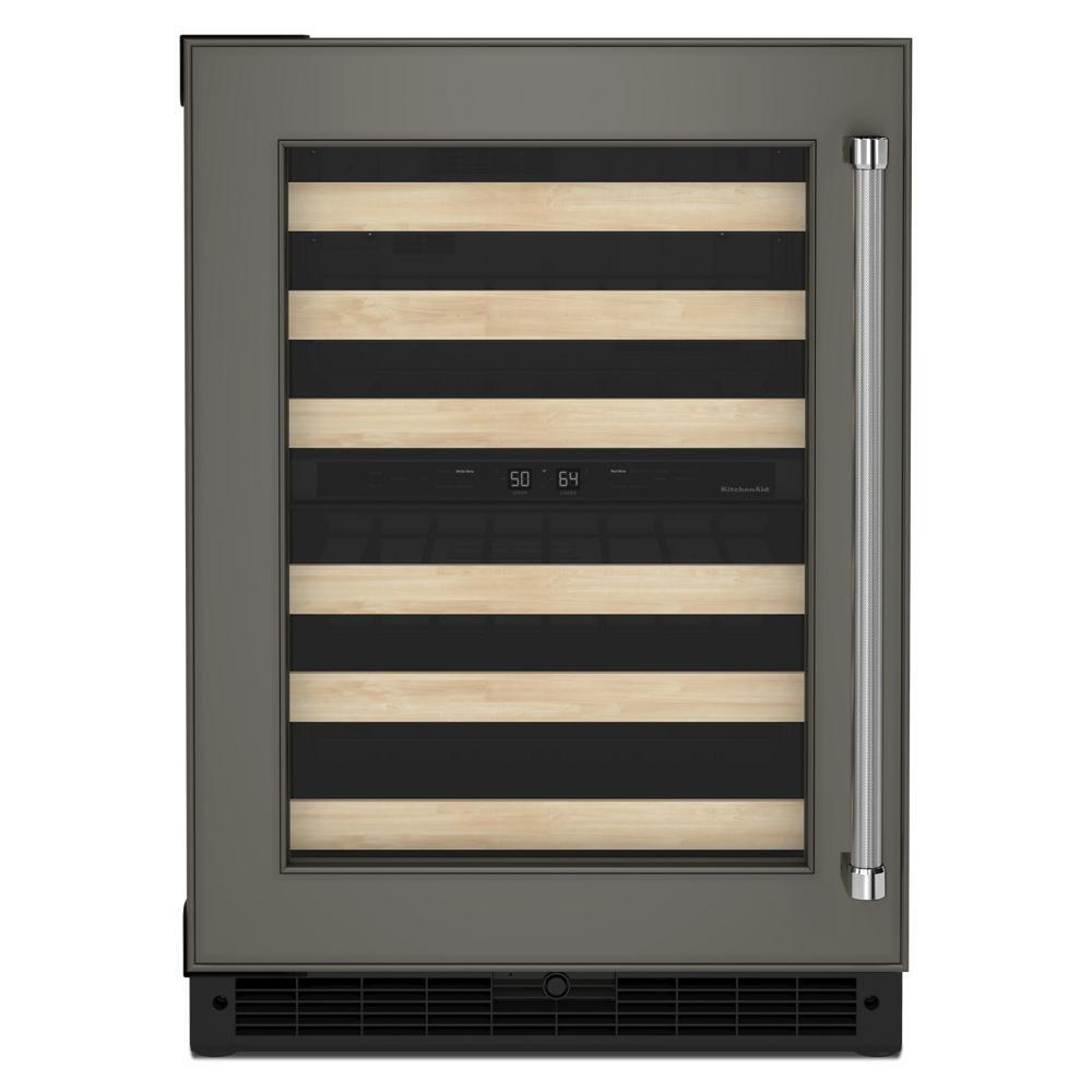 KITCHENAID KUWL214KPA 24"" Panel-ready Undercounter Wine Cellar With Wood-front Racks - PA...