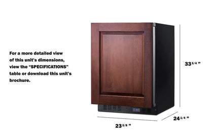 SUMMIT SCFF53BIF Frost-free Built-in Undercounter All-freezer for Residential or COM...
