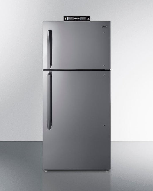 SUMMIT BKRF21SS 21 CU.FT. Break Room Refrigerator-freezer With Stainless Steel DOOR...