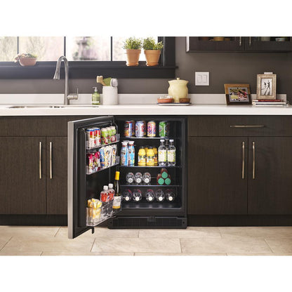 WHIRLPOOL WUR35X24HZ Whirlpool 24-inch Wide Undercounter Refrigerator With Towel Bar ...