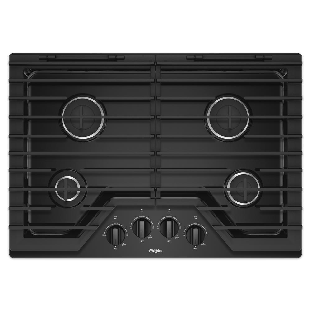 WHIRLPOOL WCG55US0HB Whirlpool 30-inch Gas Cooktop With Ez-2-lift Hinged CAST-IRO...