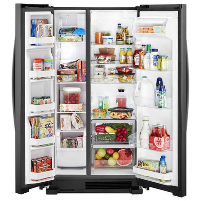 WHIRLPOOL WRS312SNHB Whirlpool 33-inch Wide Side-by-side Refrigerator - 22 Cu. Ft. - ...
