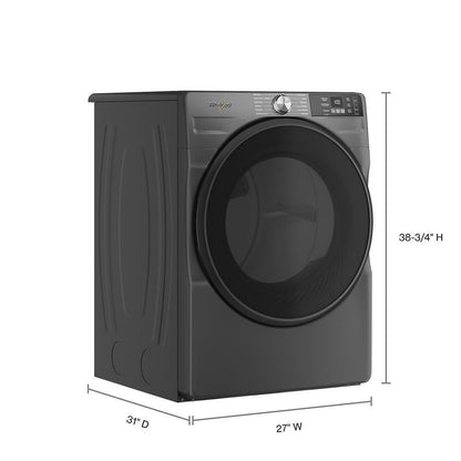 WHIRLPOOL WED5720RU 7.4 Cu. Ft. Smart Front Load Energy Star Electric Dryer With WRI...