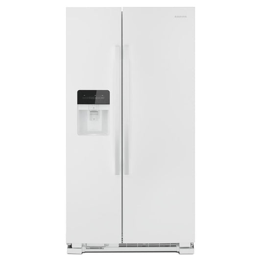 AMANA ASI2175GRW 33-inch Side-by-side Refrigerator With Dual Pad External Ice and WA...