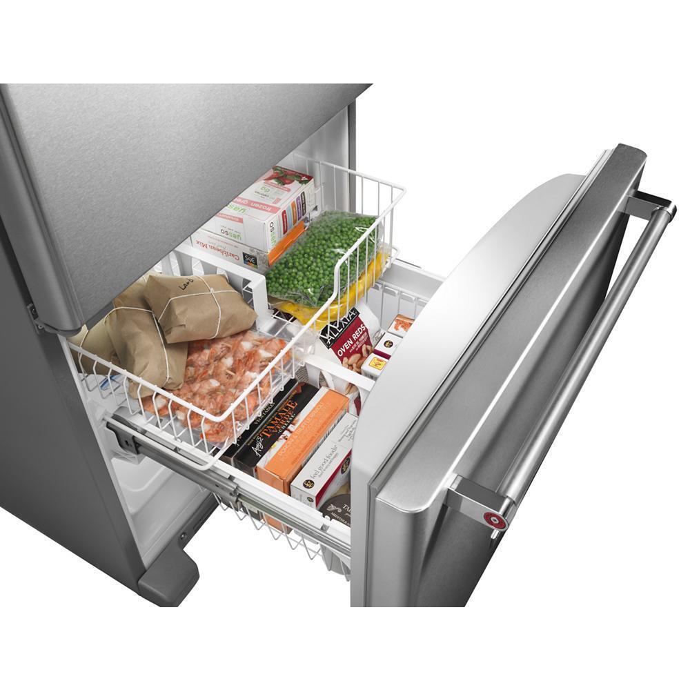 KITCHENAID KRBL109ESS Stainless Steel Kitchenaid 19 Cu. Ft. Full Depth Bottom Freezer ...
